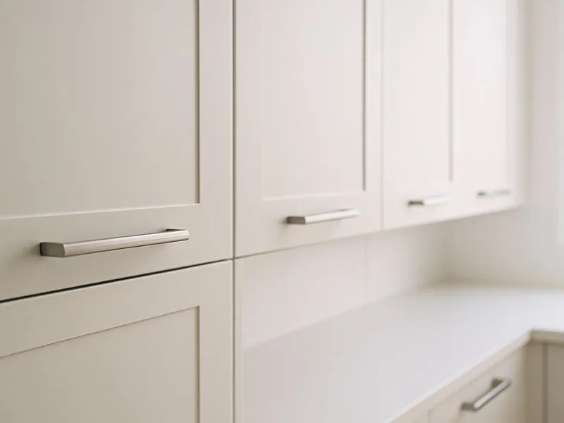 clean flat panel kitchen cabinets in a modern home